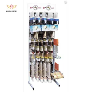 Creative Pop up retail store shelves Paint roller Rack Supermarket Metal brush Display