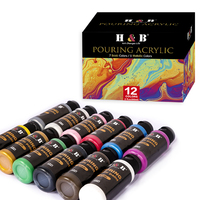 NOUVEAU peinture de coulée Peinture acrylique fluide à haut débit Peinture acrylique liquide Peinture fluide