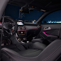 KYNCHO pour Mercedes Classe A W176, éclairage ambiant LED pour voiture, 64 couleurs, éclairage intérieur RGB 12V, lampe décorative pour voiture, éclairage intérieur automobile