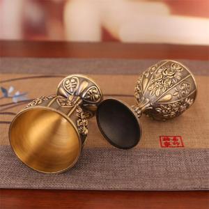 Calice Reale Vintage Fatto a Mano in Lega di Zinco, Coppa con Rilievi, Calice Dorato del Re Artù Medievale - Product Image 6