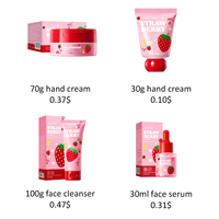 SADOER 250ml Lotion Corporelle Hydratante et Nourrissante à la Fraise et Vitamine C pour une Peau Éclatante et un Teint Unifié