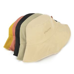 Double-Sided Korean Style Internet Celebrity Unisex Fisherman <b>Hat</b> <b>Summer</b> Casual Outdoor Large Brim Solid Color 3D Embroidery <b>Hat</b> - Product Image 1