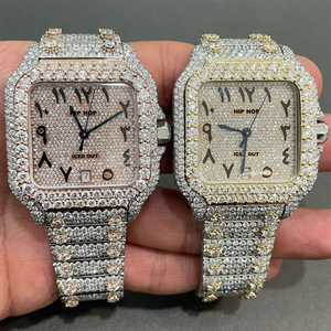 <span class=keywords><strong>Orologi</strong></span> Hip Hop con Movimento Automatico Completamente Tempestati di Diamanti Fatti a Mano con Moissanite - Product Image 2