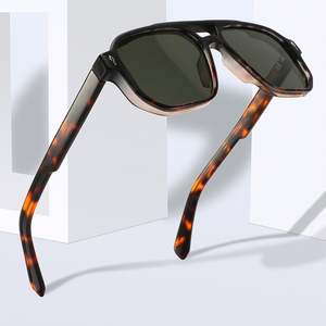 Lunettes de soleil rétro TR90 pour hommes et femmes, mode 2025, UV400, acétate CP, lunettes de soleil carrées pour hommes et femmes - Product Image 3