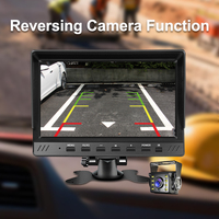 Moniteur AHD 7 pouces pour caméra de recul, affichage de stationnement, étanche IP67, vision nocturne LED 1080P, caméra de recul pour voiture, bus, camion avec écran