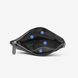Stile Vintage in vera pelle lungo marsupio da <span class=keywords><strong>uomo</strong></span> con <span class=keywords><strong>cintura</strong></span> da polso <span class=keywords><strong>e</strong></span> slot Multi-Card chiusura aperta alla moda Logo <span class=keywords><strong>portafoglio</strong></span> <span class=keywords><strong>uomo</strong></span> - Product Image 4