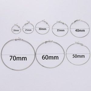 Pendientes de Aro de Plata, Oro, Rodio, Oro KC, Bronce Antiguo, Aleación de Zinc, Acero Inoxidable, Accesorios de Joyería para Pendientes de Moda DIY - Product Image 4
