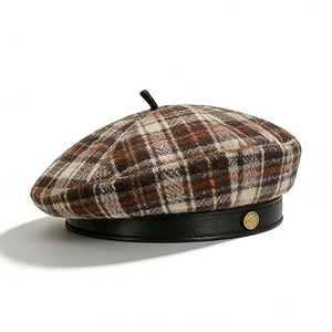 Women'S Beret Classic French Style <b>Warm</b> Berets With Leather Band for Fall Winter Beret <b>Hat</b> for Women Berets - Product Image 6