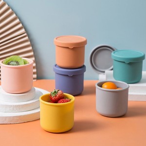 Portable 250ml Silicone Lunch Box Micro-ondes avec <span class=keywords><strong>Rond</strong></span> Style <span class=keywords><strong>Bento</strong></span> Japonais pour Adultes et Nouveau-nés Sans BPA - Product Image 4