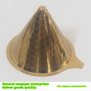 Bộ lọc hình nón nhỏ giọt cà phê có thể tái sử dụng bằng thép không gỉ cấp thực phẩm có tai treo di động thân thiện với môi trường - Product Image 6