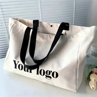 Bolsa de Tela de Lona Personalizada al por Mayor de Fábrica con Logotipo, Color y Tamaño a Medida, Bolsa de Compras Simple de Lona de Algodón para Publicidad y Promoción