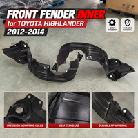 Pare-boue avant noir pour Toyota Highlander 2012-2014, ajustement direct, panneau de protection de passage de roue, vente en gros