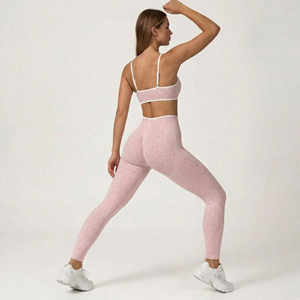Conjuntos Deportivos de Yoga de 4 Piezas, Ropa Deportiva Activa Personalizada sin Costuras, a la Moda, para Gimnasio, para Mujer, 2025 - Product Image 6