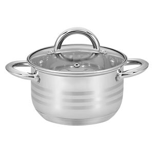 Mutfak tencere setleri 12-Piece temel paslanmaz çelik tencere ve tavalar gümüş - Product Image 3