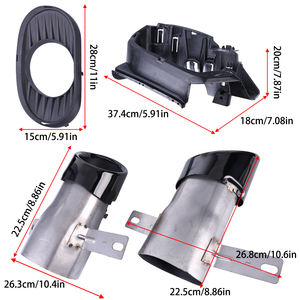 Pièces de véhicule modifiées Diffuseur de pare-chocs arrière Becquet d'échappement pour Mercedes-Benz Classe A W177 A35 <span class=keywords><strong>AMG</strong></span> Hayon 2018+ <span class=keywords><strong>A180</strong></span> A200 2019+ - Product Image 6