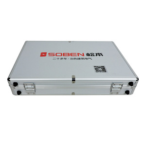 Aluminum Alloy Toolbox With EVA Lining Waterproof Flip Top Metal <b>Tool</b> Case For Instrument <b>Storage</b> - Product Image 5