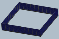 Système de support de panneaux solaires pour clôture de cour, montage au sol vertical ou horizontal pour panneaux solaires bifaciaux