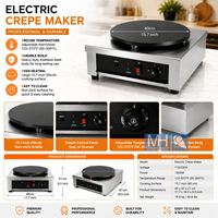 Crêpière Électrique Arabe Grande Taille 1500W Haute Qualité 2025 avec Approbation LFGB CB CE ROHS Économe en Énergie pour Usage Domestique – Nouveauté !