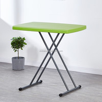 Table de pique-nique réglable en hauteur pour l'extérieur et table pliante en plastique pour l'intérieur