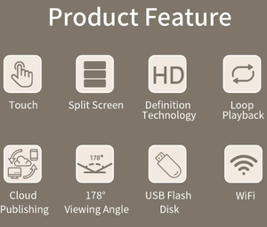LCD Digitaal Signage Advertentie Speler Uitgerekte Bar Type Volledig Kleuren Scherm Winkel Reclame Display WiFi Afstandsbediening - Product Image 3