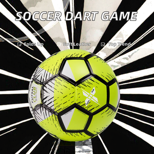 Professional Foldable Inflatable Soccer Dart Balls Football Training Board Games Mesh Bag | Pu Leather <b>Material</b> for Recreational - Product Image 2