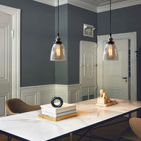 Luminaires suspendus en verre LED modernes pour la cuisine, la chambre à coucher, décoration d'intérieur, style nordique de luxe