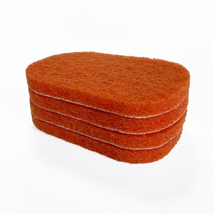 Almohadillas abrasivas naranjas en forma de herradura, tela de nailon de grano 1500 para eliminación de óxido, pulido y lijado industrial - Product Image 1