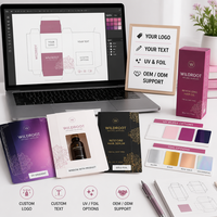 Boîte pliante personnalisée imprimée UV pour vêtements et accessoires, faible MOQ, impression numérique sur carton pour la vente au détail
