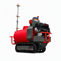 Alat Penyemprot Pestisida Kebun & Kebun Anggur Remote Control Crawler 100L 200L 300L Air Blast Sprayer dengan Mesin Loncin