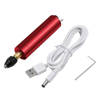 Mini Perceuse Électrique Portable pour Fabrication de Bijoux en Résine Époxy, Gravure sur Bois, Outil Stylo, Bricolage Portable Micro USB