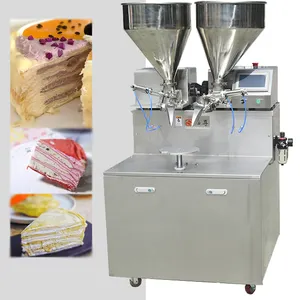 Máquina para esparcir crema de pan de oblea/máquina de recubrimiento de chocolate helado de pastel de panadería/máquina inyectora de llenado de hojaldre de crema de pastelería
