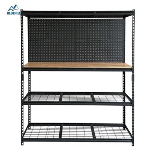 מדפי אחסון מפלדה מרותכת, 5 קומות, מדפים חזקים למטבח או לחדר אמבטיה - Product Image 2