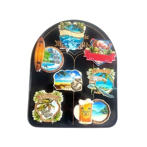 Personalizado Summer Vibes surf flamenco playa <span class=keywords><strong>nevera</strong></span> imán resina imanes <span class=keywords><strong>nevera</strong></span> recuerdo imanes - Product Image 3