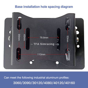 Soporte de Volante de Metal Ajustable Negro para Simulador de Carreras, Compatible con G25, G27, G29, G920, Placa de Acero Estándar para Simulación de Conducción - Product Image 4