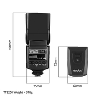Meilleure Vente Flash Speedlight Godox TT520II pour Appareils Photo Reflex Numériques Nikon Pentax Olympus Fujifilm Canon