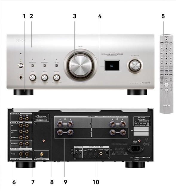 Denon PMA-3000NE High Power Integrated Amplifier HIFI Power