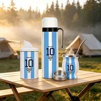 Ensemble de tasses à yerba maté en acier inoxydable 304 avec logo personnalisé, isolées sous vide, pour un usage quotidien, idéal comme cadeau