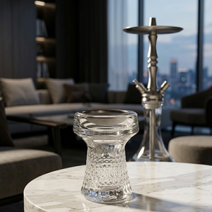 Cuenco <span class=keywords><strong>de</strong></span> vidrio para shisha con tapa <span class=keywords><strong>de</strong></span> malla metálica, empaquetado individualmente, cuenco <span class=keywords><strong>de</strong></span> shisha colorido - Product Image 2