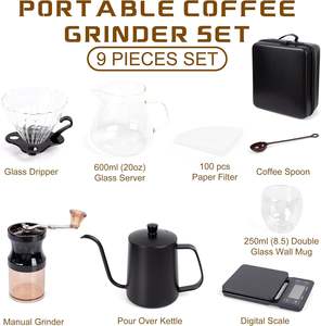 Juego de molinillo de café con logotipo personalizado, caja de regalo de alta calidad, juego de bolsas de viaje para café árabe - Product Image 5