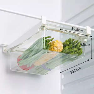 Cassetto estraibile retrattile divisorio divisorio per frigo appeso cesto di frutta cibo scatola <span class=keywords><strong>frigorifero</strong></span> croccante - Product Image 4