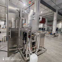 Machine de nettoyage rotative sur chariot à haute pression et à jet de fumée, sur mesure, pour l'industrie alimentaire