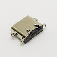 Conector USB C Tipo F Hembra, Altura Macho 6.5/6.8mm, Orificio para Conector MIDI para Electrónica, Accesorios de Conector para Soldadura SMT