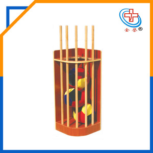 Palos de gimnasia y equipo de entrenamiento para lanzar y atrapar pelotas, para rehabilitación de manos, material de arce, 41x41x128cm, JY-TCB-1 - Product Image 3