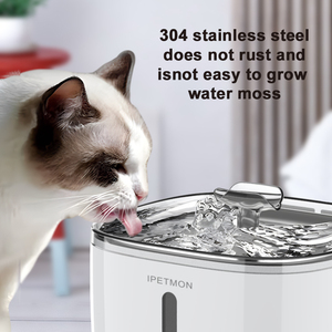 CITICITY Hot Selling 3L <b>Smart</b> Pet Water Fountain Portable Stainless Steel Automatic Water Filter Dispenser - Product Image 4