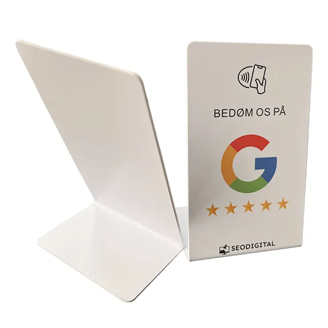 Google review tap nfc Table sticker Restaurant Table Display Stand Google tag 215 216 QR code tap Facebook Google review cards