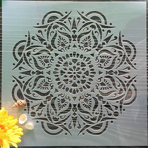 <span class=keywords><strong>Pochoir</strong></span> <span class=keywords><strong>Mandala</strong></span> de Prospérité pour Meubles, Murs, Sols, Décoration Intérieure DIY, <span class=keywords><strong>Pochoir</strong></span> en Plastique - Product Image 6