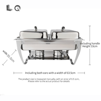 Plats à friture dorés élégants et dorés avec couvercle suspendu pour les fêtes de mariage et le réglage de la table Chauffe-plats pour les hôtels et les restaurants