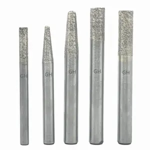 CNC Stone Router Tools Sintered Diamond Relief Engraving Bits For Carving Stone Granite