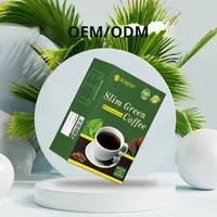Café Blanc Minceur Transfrontalier avec Poudre de Reishi et L-Carnitine en Boîte – 10g*10 Sachets
