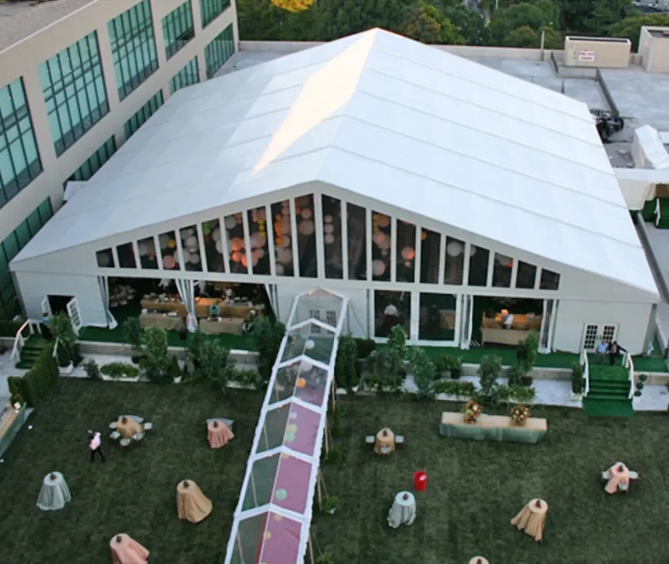Pabrik Harga Murah Besar 10X20 20X20 Marquee Chapiteau Tenda Pesta Pernikahan Komersial untuk Acara Pameran Mewah Luar Ruangan